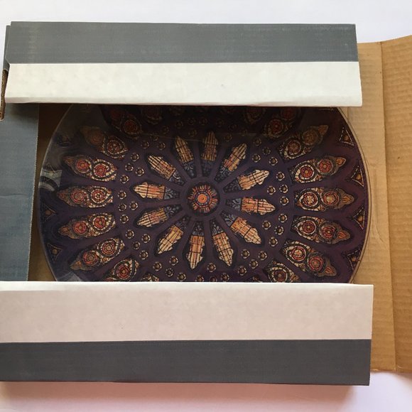 Pilgrim Glass Silhouette Server Plate Platter NIB - Picture 5 of 6